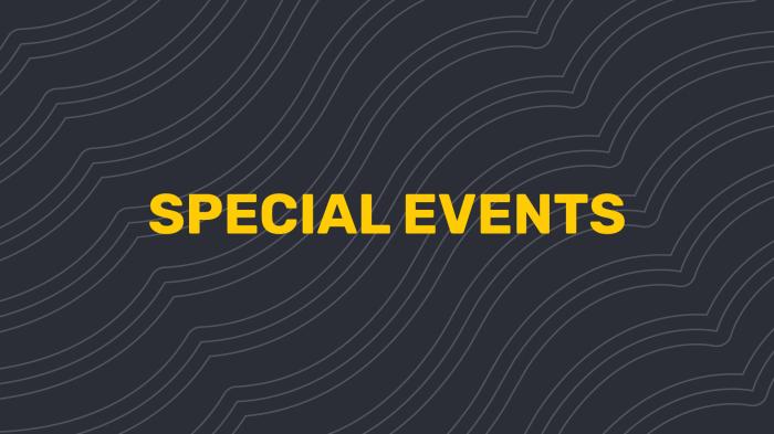 Special Events