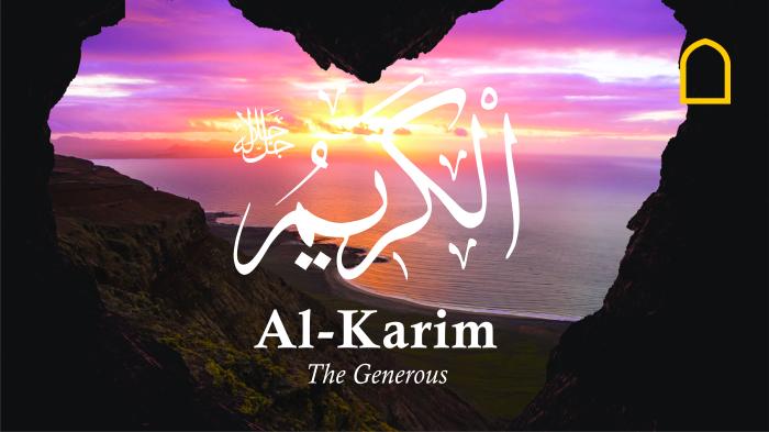 STG 99 Names of Allah - Al-Kareem