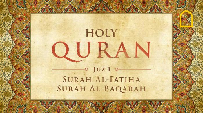 STG The Holy Quran- Juz 1 (Surah Al-Fatiha, Surah Al-Baqarah)