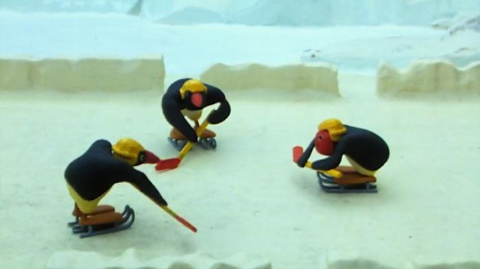 STG Pingu Plays Ice Hockey