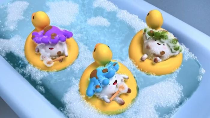 STG Bath Time Penguins