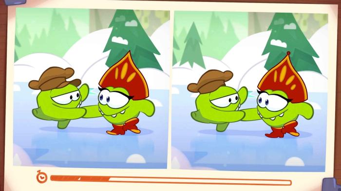 STG Om Nom Winter Challenge: Spot the Difference