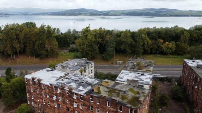 Abandoned: The estate dubbed 'Scotland's Chernobyl'